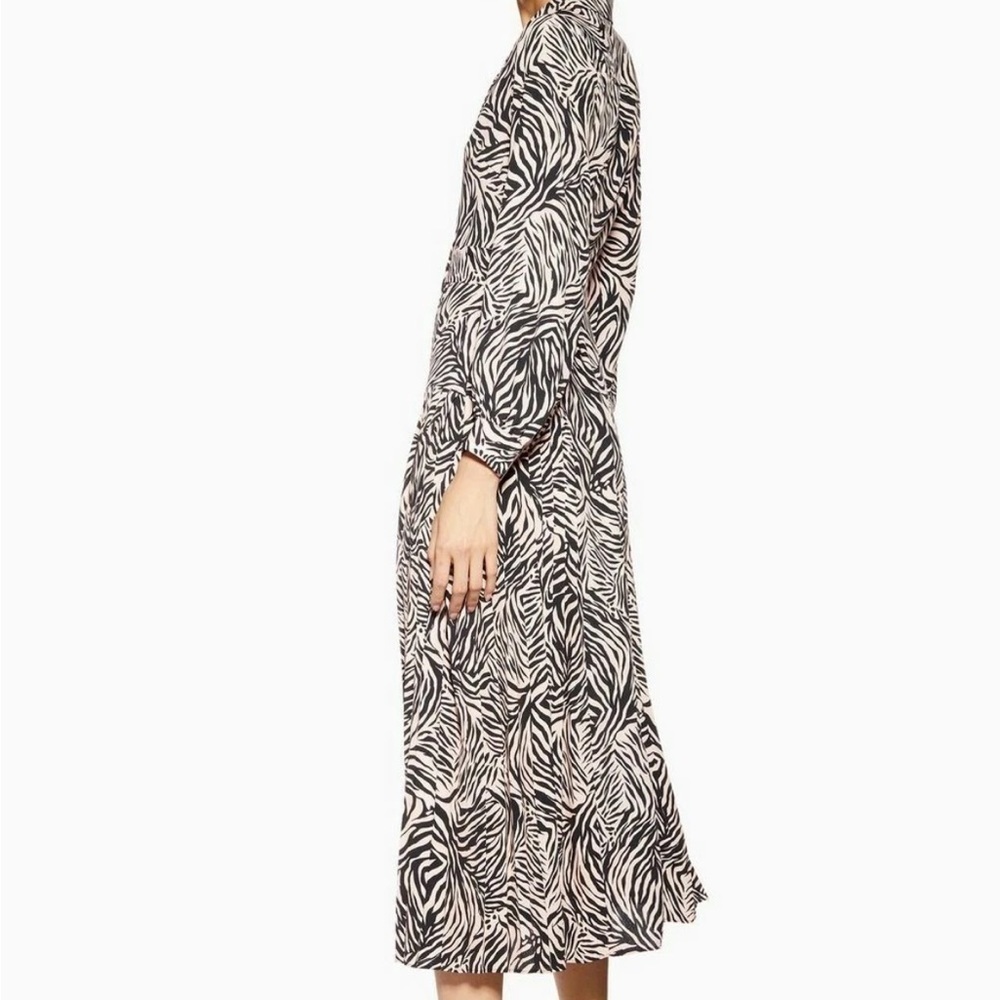 Topshop Black and Pink Patterned Dress - Picture 2 of 11